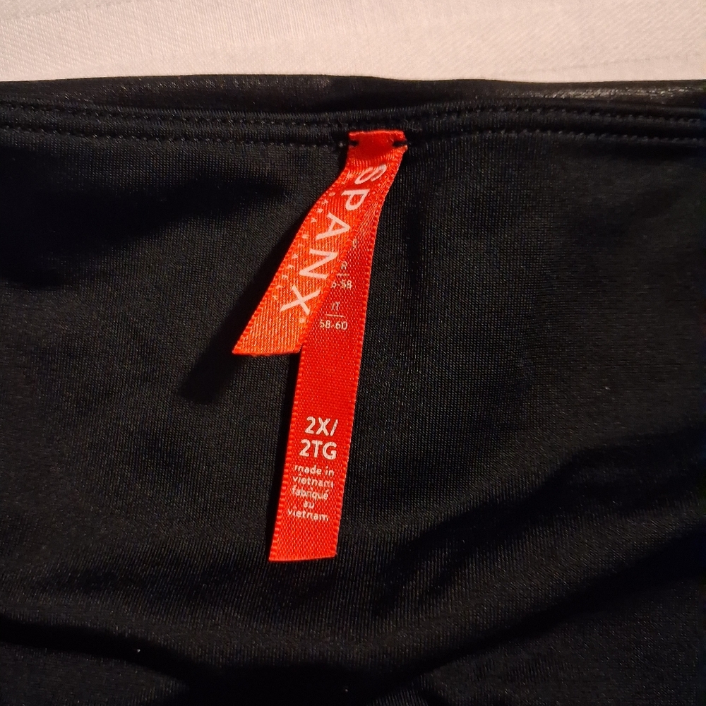Spanx Black Faux Leather Leggings - Picture 7 of 8